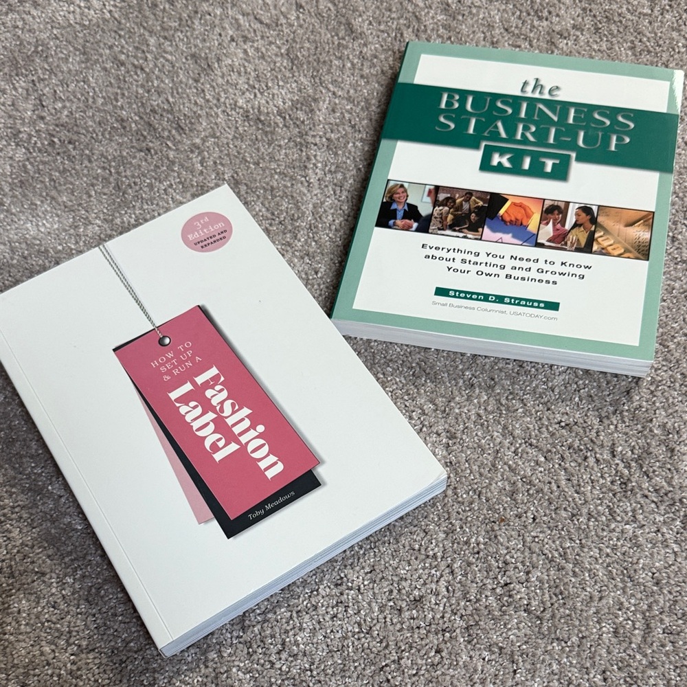 Fashion label and start your own business book set NEW